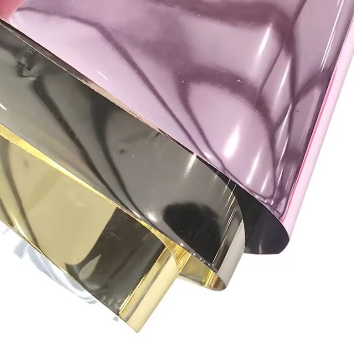 Shiny Mirror Reflective Plastic Nontoxic Film For Making Bag Shoe Handbag Cases Craft