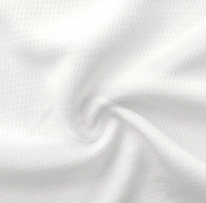 Wicking 100 Polyester Bird Eye Mesh Knit Sports Jersey Sportswear Fabric For Football Jersey